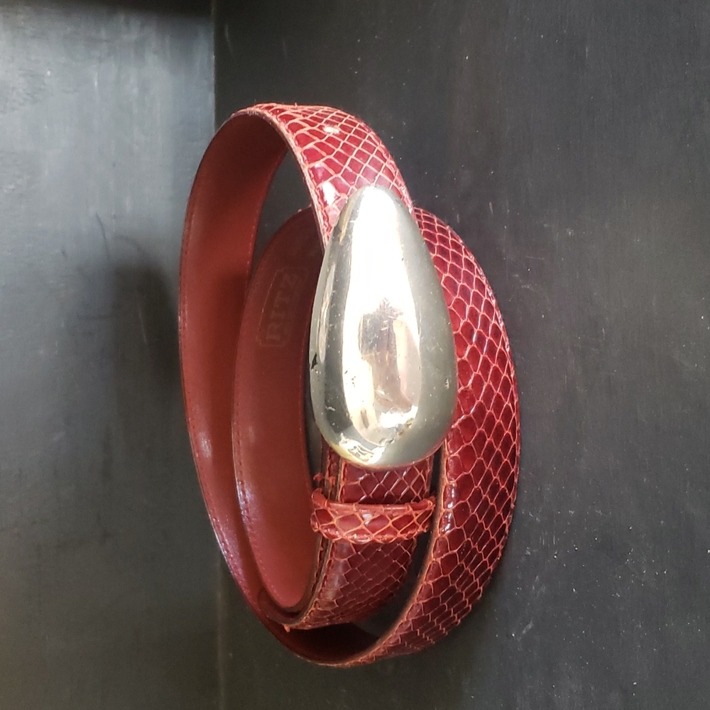 The Ritz accessory collection snakeskin belt